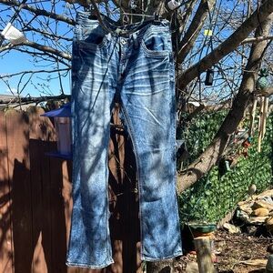 Salvage Light Blue Regular Straight Jeans